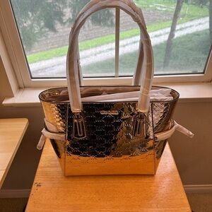 MICHAEL Michael Kors Metallic Gold Tote